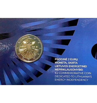 2 Euros Lituanie Coincard 2026 - Indépendance Energétique