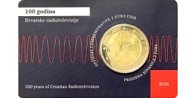 2 Euros Croatie Coincard 2026 - Radio et Télévision