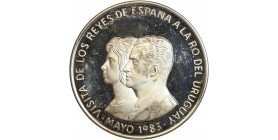 Avers : portraits de Juan Carlos Ier et de Sofia tournés vers la gauche