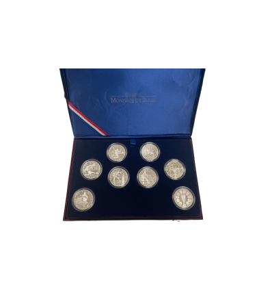 Coffret de 8 monnaies 10 Francs