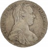Avers : portrait à droite de Marie-Thérèse d'Autriche