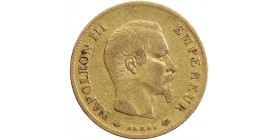 Avers : tête nue de Napoléon III à droite