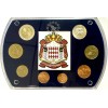 Série complète de de Monaco contenant 8 pièces de 1 cent à  2 euros millésime 2001 en qualité UNC dans un coffret