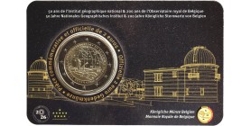 2 Euros Belgique 2026 Coincard Français - Institut Géographique