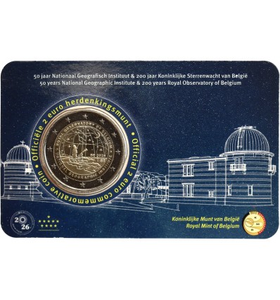 2 Euros Belgique 2026 Coincard Flamand - Institut Géographique