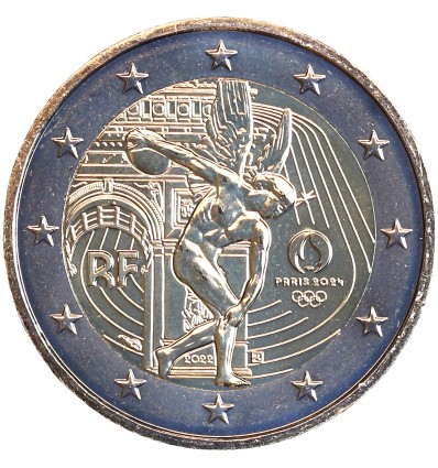 2 Euros France 2022 J.O. de Paris 2024 - Le Génie