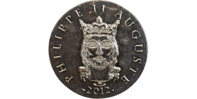 Avers : portrait de Philippe II Auguste couronné