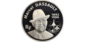 Avers : portrait de Marcel Dassault