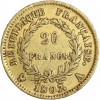 20 Francs Napoléon Ier Tête Nue Type Transitoire
