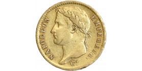 20 Francs Napoléon Ier Tête Laurée Revers République