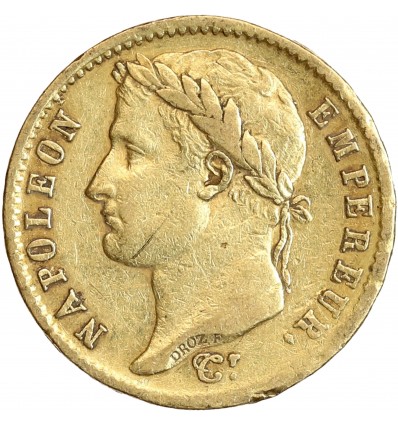 20 Francs Napoléon Ier Tête Laurée Revers République