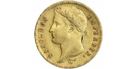 20 Francs Napoléon Ier Tête Laurée Revers Empire