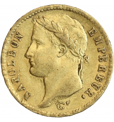 20 Francs Napoléon Ier Tête Laurée Revers Empire