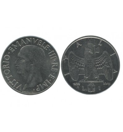 1 Lire Victor Emmanuel III Italie - Italie Reunifiee