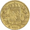 20 Francs Louis XVIII Buste Nu