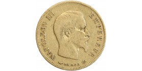 Avers : tête nue de Napoléon III à droite