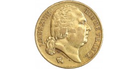20 Francs Louis XVIII Buste Nu