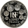 Revers : RF / 6,55957 / FRANCS au centre