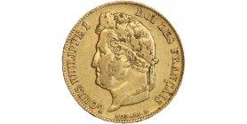 20 Francs Louis-Philippe Tête Laurée