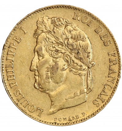 20 Francs Louis-Philippe Tête Laurée