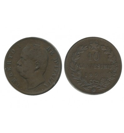 10 Centimes Umberto Ier Italie - Italie Reunifiee