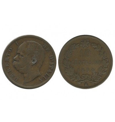 10 Centimes Umberto Ier Italie - Italie Reunifiee