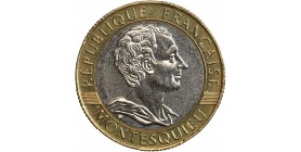Avers : buste drapé à l'antique de Montesquieu