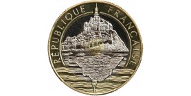 Avers : vue du Mont Saint Michel avec son reflet dans la mer