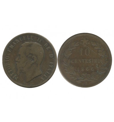 10 Centimes Victor Emmanuel II Italie - Italie Reunifiee