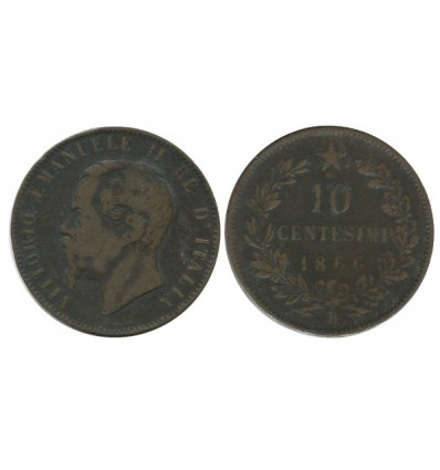 10 Centimes Victor Emmanuel II Italie - Italie Reunifiee