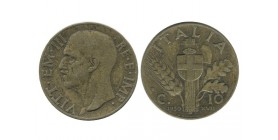 10 Centimes Victor Emmanuel III Italie - Italie Reunifiee