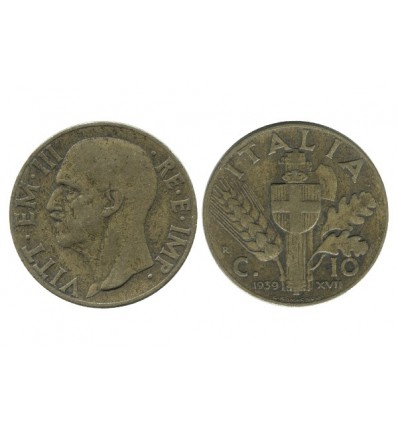 10 Centimes Victor Emmanuel III Italie - Italie Reunifiee