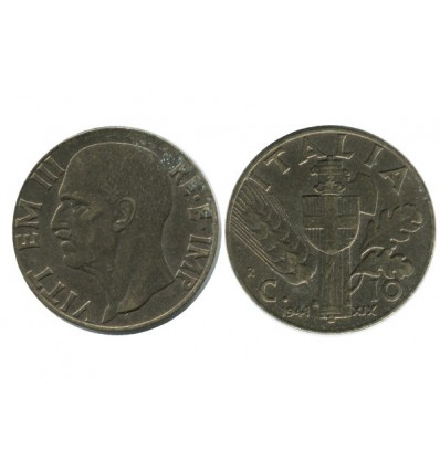 10 Centimes Victor Emmanuel III Italie - Italie Reunifiee