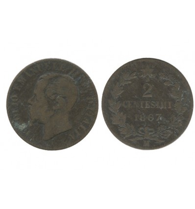 2 Centimes Victor Emmanuel II Italie - Italie Reunifiee