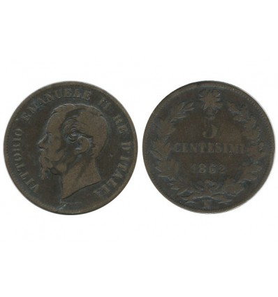 5 Centimes Victor Emmanuel II Italie - Italie Reunifiee