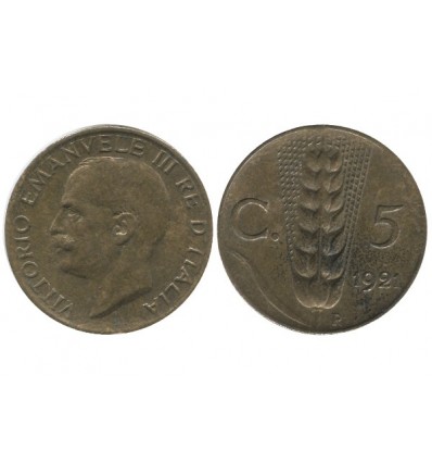 5 Centimes Victor Emmanuel III Italie - Italie Reunifiee