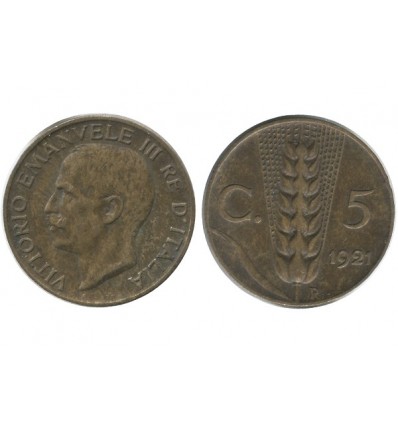 5 Centimes Victor Emmanuel III Italie - Italie Reunifiee