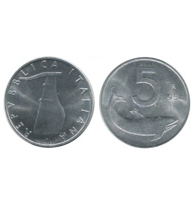 5 Lires Italie - Italie Reunifiee