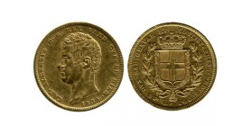 100 Lires Charles Albert Italie - Sardaigne