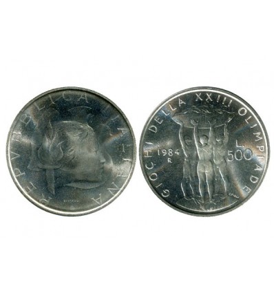 500 Lires Italie Argent - Italie Reunifiee