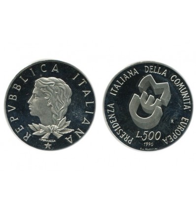 500 Lires Italie Argent - Italie Reunifiee