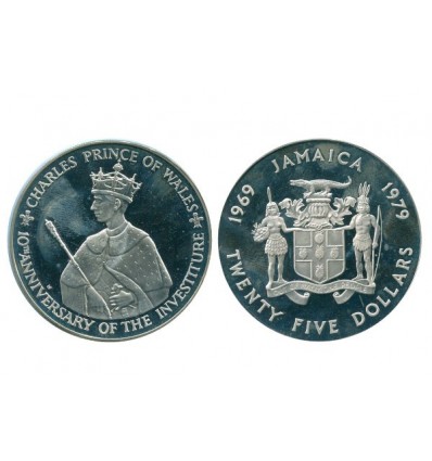 25 Dollars Jamaïque Argent