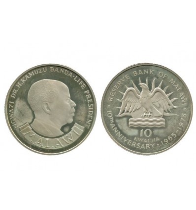 10 Kwacha Malawi Argent