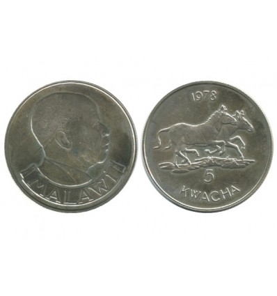 5 Kwacha Malawi Argent