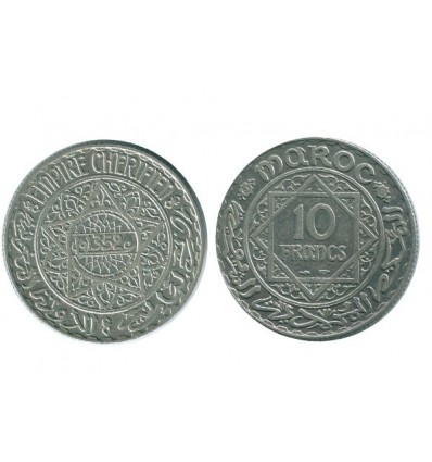 10 Francs Maroc Argent