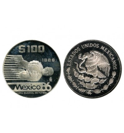 100 Pesos Mexique Argent