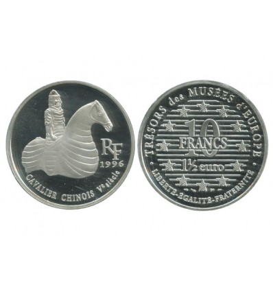 1 Euro 1/2 / 10 Francs le Cavalier Les trésors des musées d'Europe