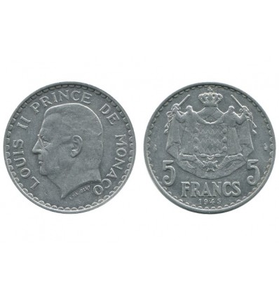 5 Francs Louis II Monaco