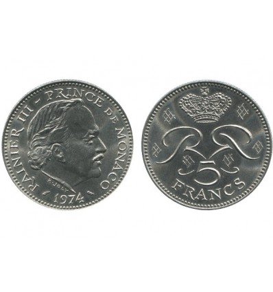 5 Francs Rainier III Monaco