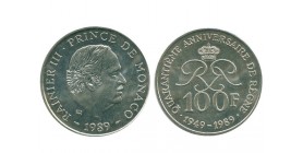 100 Francs Rainier III Monaco Argent